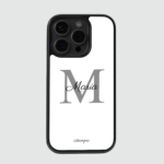 White Initials Case